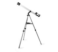 Telescopio Nedis SCTE5060WT Refractor 600 mm 50 mm Metal Negro Blanco