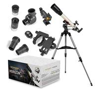 Telescopio Omegon Horizon CR AC 70/700 AZ-Bellavista | Refractor acromático | Enfocador Crayford | Montura AZ-Bellavista | Kit Completo con Accesorios | para la Luna y la Naturaleza