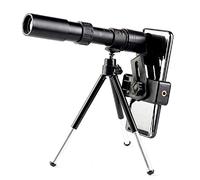 Telescopio para Adultos 4k 10-300x40mm Telescopio monocular con Zoom superteleobjetivo con trípode y Clip Accesorios para teléfono móvil