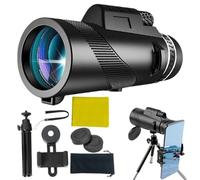 Telescopio para Adultos de Alta Potencia, monocular para la Caza - Spoting Professional Scopes con 80x Aumento | Equipo de Senderismo para rastrear el Paisaje de observación de Animales