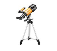 Telescopio para Adultos, niños, Principiantes, 70 mm de Apertura, 300 mm AZ Telescopio astronómico Refractor con 3 oculares BAK4 Prism FMC Lente Telescopio para astronomía con Soporte para teléfon
