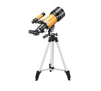 Telescopio para Adultos, niños, Principiantes, 70 mm de Apertura, 300 mm AZ Telescopio astronómico Refractor con 3 oculares BAK4 Prism FMC Lente Telescopio para astronomía con Soporte para teléfon