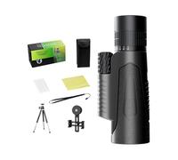 Telescopio para adultos, potente telescopio para niños, telescopio refractor - 50 mm impermeable y antivaho telescopio monocular móvil de transmisión en para senderismo, camping, observación de