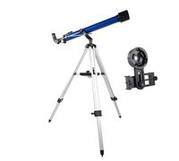 Telescopio para Adultos, Principiantes, niños, 60 mm de Apertura 800 mm AZ Telescopio astronómico Compacto Refractor BAK4 Prism FMC Lente Telescopio para astronomía con Adaptador para teléfono INT