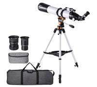 Telescopio para Adultos, telescopio de Alto Rendimiento | Accesorios portátiles del telescopio del Refractor de 90 mm de 90 mm con Longitud Focal de 800 mm