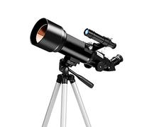 Telescopio para niños Adultos, 70 mm de Apertura 400 mm AZ Telescopio Refractor astronómico BAK4 Prism FMC Lente Telescopio para astronomía con Soporte para teléfono Inteligente y trípode para OBS