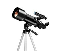 Telescopio para niños Adultos, 70 mm de Apertura 400 mm AZ Telescopio Refractor astronómico BAK4 Telescopio con Lente de Prisma para astronomía con Soporte para teléfono Inteligente y trípode para