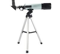 Telescopio para niños, Lente Objetivo de Gran Apertura de 50 mm, telescopio Adecuado para Principiantes en astronomía, telescopio portátil con Soporte
