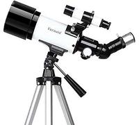 Telescopio para niños para Adultos, Principiantes de astronomía, óptica Multicapa Duradera, telescopios refractores de Alcance de Viaje con Aumento de 150 aumentos, con Mochila y Filtro Lunar, Col