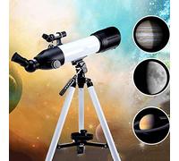 Telescopio para niños para Principiantes en astronomía Telescopios refractores con trípode y Mochila, telescopio de astronomía Gran astronomía para Que los niños exploren el Espacio Lunar