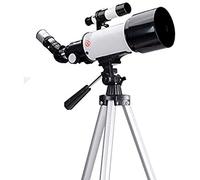 Telescopio para niños Principiantes, Apertura de 70 mm, Montaje AZ de 400 mm, óptica Multicapa, telescopios para Adultos, telescopio Refractor de astronomía portátil con trípode, Mochila, el mejo