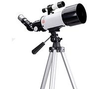 Telescopio para niños Principiantes, Apertura de 70 mm, Montura AZ de 400 mm, óptica Multicapa, telescopios para Adultos, telescopio Refractor de astronomía portátil con trípode, Mochila, el Mejor