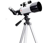 Telescopio para niños principiantes, apertura de 70 mm, montura AZ de 400 mm, óptica multicapa, telescopios para adultos, telescopio refractor de astronomía con trípode, mochila, regalo para niños,