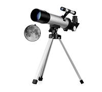 Telescopio para niños Principiantes, Calibre 50 mm, telescopio de Viaje portátil con trípode, mira para Ver el Planeta, niños