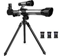 Telescopio para niños principiantes de astronomía, apertura de 50 mm, telescopio refractario astronómico, monocular de alta potencia, cálido como siempre