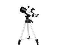 Telescopio para niños principiantes, telescopio refractario astronómico, refractor astronómico, telescopio de viaje portátil compacto con bolsa de transporte, trípode de altura ajustable