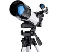 Telescopio para niños Principiantes Telescopios monoculares refractores astronómicos de Apertura de 70 mm Telescopio de Viaje portátil Óptica Totalmente Multicapa con buscador de trípode Telescopio d