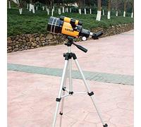 Telescopio para niños, Principiantes y Adultos, Apertura de 70 mm, Longitud Focal de 300 mm, Montaje en AZ, refracción astronómica, con trípode y Visor buscador, Naranja