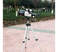 Telescopio para niños, Principiantes y Adultos, Apertura de 70 mm, Longitud Focal de 300 mm, Montaje en AZ, refracción astronómica, con trípode y Visor buscador, Naranja