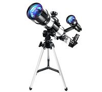 Telescopio para niños Principiantes y Adultos, Planetas y observación de Estrellas, telescopio Refractor astronómico HD Profesional de 70 mm con trípode Ajustable, Vida Interesante de