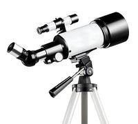 Telescopio para niños y principiantes en astronomía, telescopio portátil de apertura de 70 mm Telescopios astronómicos con trípode, filtro lunar, adaptador de teléfono regalo para Navidad (Vit C)