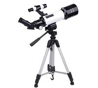 Telescopio portátil para observación de Aves para Principiantes, telescopio Refractor de 400 mm y Apertura de 70 mm con Adaptador para teléfono Inteligente