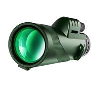 Telescopio Portátil Zoom HD 5000M Plegable De Larga Distancia Mini Potente For Deportes Caza Viajes Camping Al Aire Libre Ocular Potente Y Aumento(Green suit2)