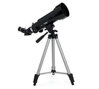 Telescopio profesional para adultos, apertura de 70 mm, longitud focal de 400 mm, telescopios refractores portátiles astronómicos para niños y principiantes, con trípode ajustable, 2 oculares, mochila