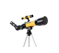 Telescopio Refractor Astronómico, 50 Mm De Apertura con Trípode Corto para Principiantes Regalo De Cumpleaños Infantil Naranja