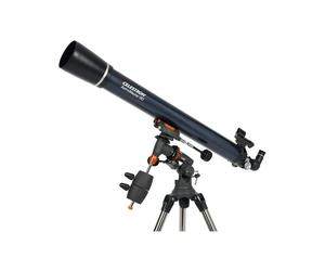 Telescopio refractor Celestron 21064 AstroMaster 90 EQ - Diámetro 90 mm - Aumentos de 50x a 100x - Peso 10,4 kg