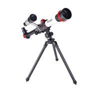 Telescopio refractor de 60 mm de apertura para adultos y niños, telescopio astronómico portátil de 20/30/40 aumentos, juguete científico para