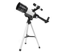 Telescopio refractor para aficionados a la astronomía, trípode ajustable, telescopio refractor de alta magnificación con lente Barlow, función de