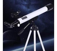 Telescopio refractor portátil, gran regalo de astronomía para que los niños exploren el espacio lunar, telescopios de apertura de 50 mm para astronomía