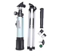 Telescopio Refractor portátil para niños y Principiantes, telescopio astronómico con Aumento de 90X, trípode Ajustable y Ocular para Ver la Luna y Las Estrellas, plástico Ligero