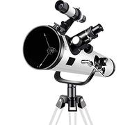 Telescopio refractor portátil, telescopio astronómico para Adultos, telescopio para niños y Principiantes con trípode (Package 2 A)