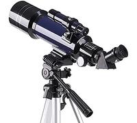Telescopio Refractor Spacmirrors, telescopio para niños, Adultos, Principiantes en astronomía, telescopios de 70 mm, Longitud Focal de 700 mm, telescopios refractores de Aumento de 120X, Azul