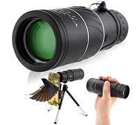 Telescopio Telescopio con Zoom con Soporte para teléfono Inteligente y trípode, monocular de 16x52 HD Mejorado de Alta Potencia BAK4 Alcance monocular para observación de Aves con Baja para/turis