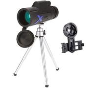 Telescopio Telescopio de Alta Potencia, 12X50 Monocular portátil Monocular Compacto con visión Nocturna Bak4 Prisma Fmc Lente Monocular con trípode Little Surprise