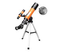 Telescopio, telescopio de viaje con buscador, apertura de 50 mm, longitud focal, telescopio refractario astronómico para niños, principiantes, cálido como siempre