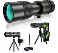 telescopio, Telescopio monocular de Alta Potencia con Zoom HD 4K 10-300x40 mm, Soporte for Smartphone y trípode