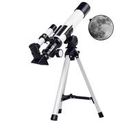Telescopio, telescopio refractor astronómico con Interfaz de 400 mm y Apertura de 40 mm para niños Principiantes, telescopio de Viaje con Filtro