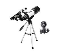 Telescopio, telescopio refractor astronómico con soporte para smartphone y un soporte, telescopio reflector 15-140X, telescopio ideal para principiantes, oportunidades de viaje para observar el