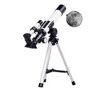 Telescopio, telescopio refractor astronómico de 40 mm de Apertura y 400 mm de Longitud focal para niños Principiantes, telescopio de Viaje con trípode