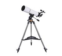 Telescopio, telescopio refractor de astronomía para niños Principiantes, telescopio refractor de astronomía con trípode de Altura Ajustable, con Bolsa de Transporte