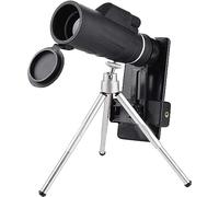 Telescopio - Telescopio Refractor monocular con Lente HD con Zoom óptico con buscador de trípode de Mesa y Clip Universal para telescopio de teléfono para Viajes de Campamento