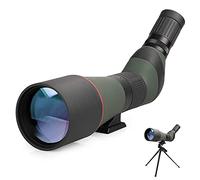 Telescopio Telescopio terrestre de 20 a 60 x 80 mm - Telescopio monocular Resistente al Agua con óptica HD para observación de Aves, astronomía, Vida Silvestre, paisajes, Tiro, Tiro con Arco, al a