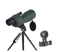 Telescopio Terrestre HD De 25-75x60mm, Lente ED, Monocular Potente con Zoom, Prisma Bak4 For Acampar Al Aire Libre, Avistaje Aves Y Tiro(Green Set)