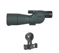 Telescopio Terrestre HD De 25-75x60mm, Lente ED, Monocular Potente con Zoom, Prisma Bak4 For Acampar Al Aire Libre, Avistaje Aves Y Tiro Claro Imagen(Green with Clip)