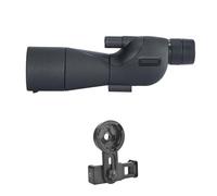 Telescopio Terrestre HD De 25-75x60mm, Lente ED, Monocular Potente con Zoom, Prisma Bak4 For Acampar Al Aire Libre, Avistaje Aves Y Tiro Ocular Potente Y Aumento(Black with Clip)