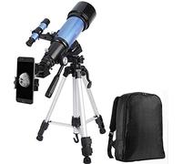 Telescopios astronómicos Profesionales, Lentes Totalmente Recubiertos, visión Nocturna con Poca luz Resistente al Agua HD, con Adaptador para Smartphone, Mochila y Filtro Lunar